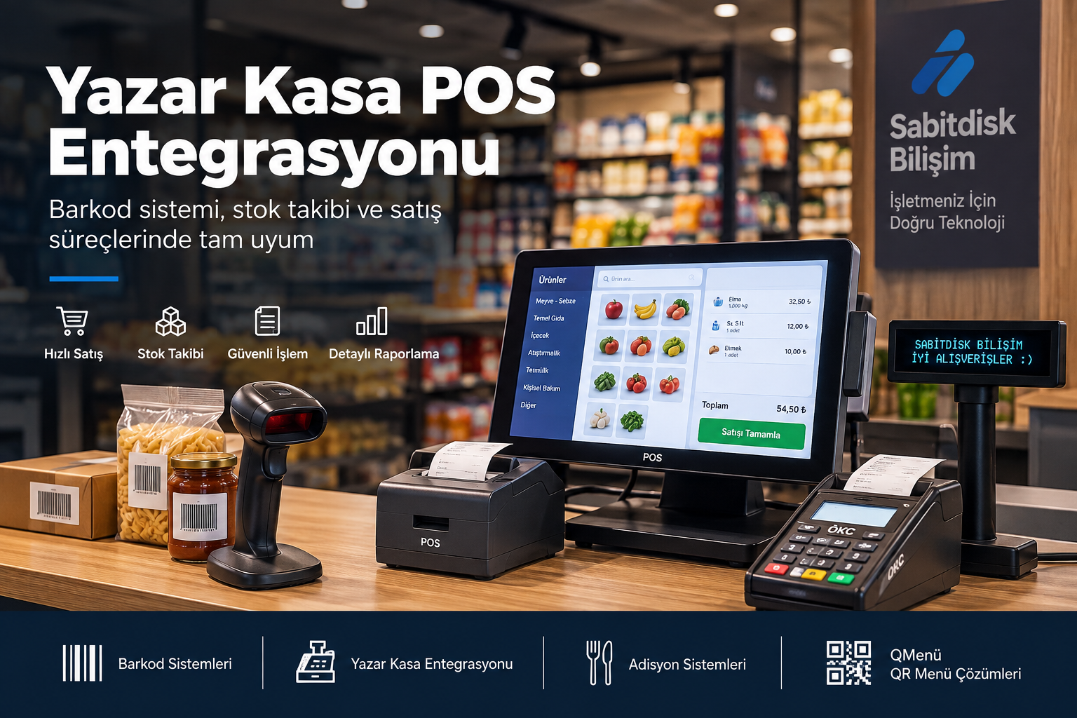 Yazar Kasa POS Entegrasyonu Nedir? Barkod Sistemi ile Nasıl Çalışır?